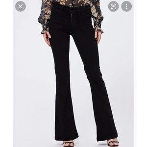 NWT PAIGE Genevieve Patch Hi-Rise Flare